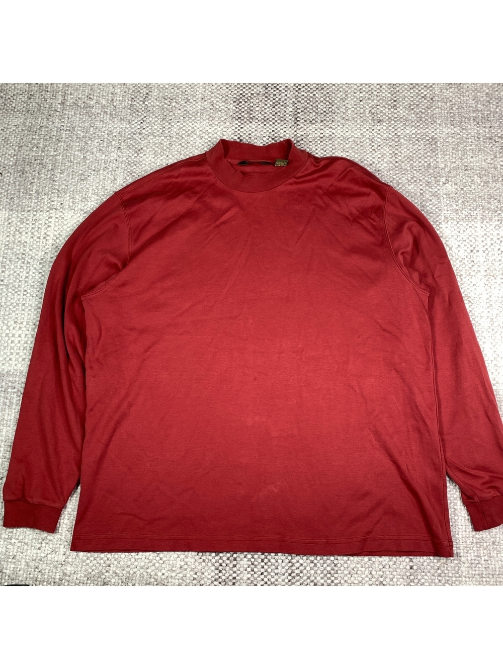 Orvis Signature Collection Men's XL Red Pima Cotton Turtleneck Top